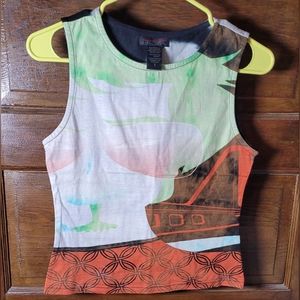 Custo Barcelona Graphic Tank Top size 1
